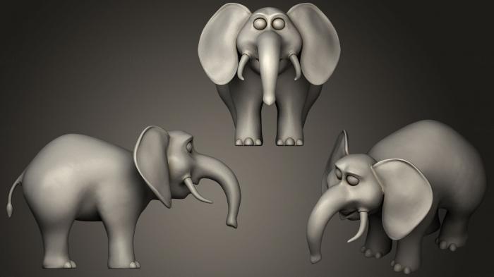 نموذج ثلاثي الأبعاد لآلة CNC ألعاب الأطفال كرتون الفيل